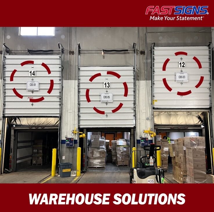 Custom Warehouse Door Graphics
